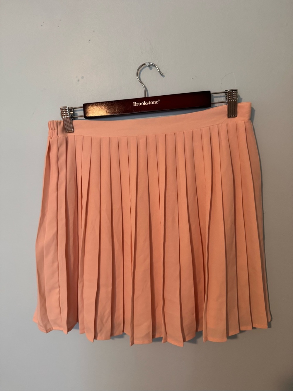 Forever 21 Pleated Baby Pink Skater Skirt